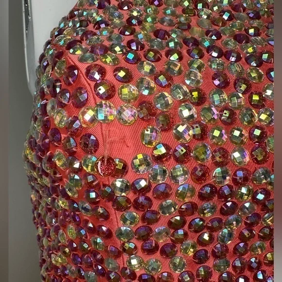 Faviana Coral 2 piece Prom Dress with Maxi‎ Skirt sz 2 - Picture 9 of 17